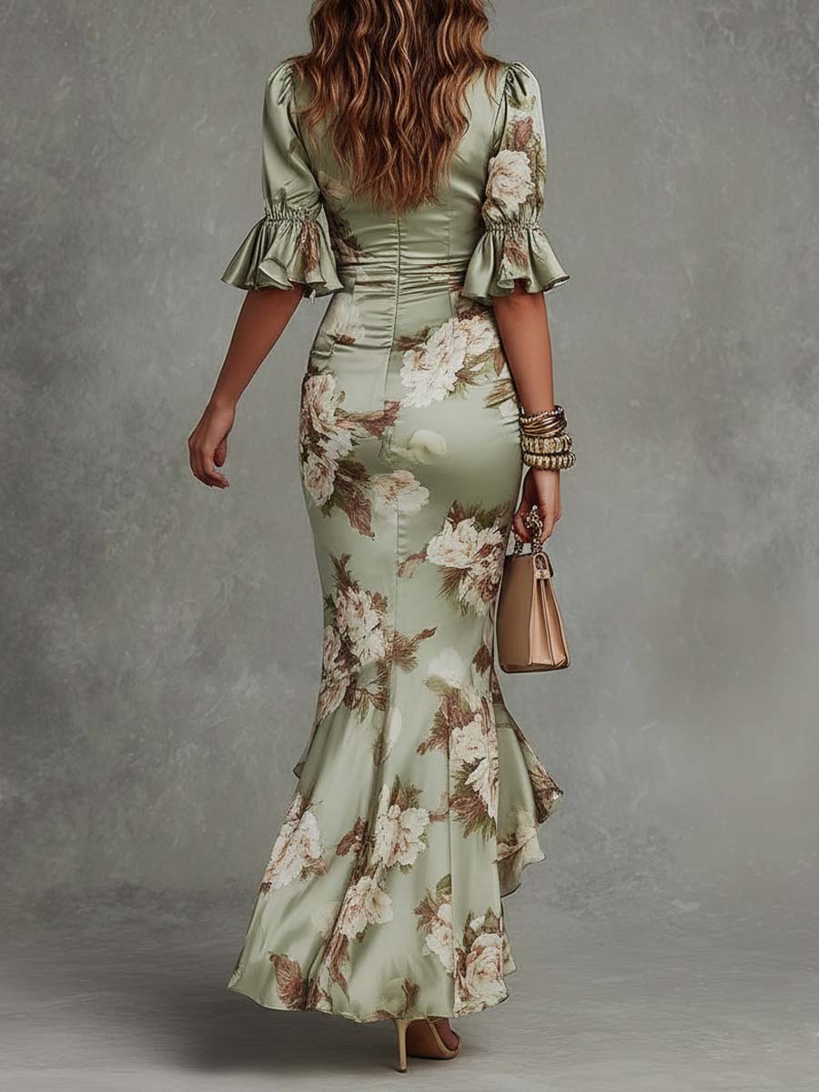 Mira | Elegant Floral Wrap Maxi Dress - Stylish Wedding Guest Dresses & Summer Formal Attire 2