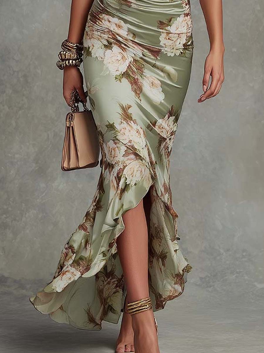 Mira | Elegant Floral Wrap Maxi Dress - Stylish Wedding Guest Dresses & Summer Formal Attire 4