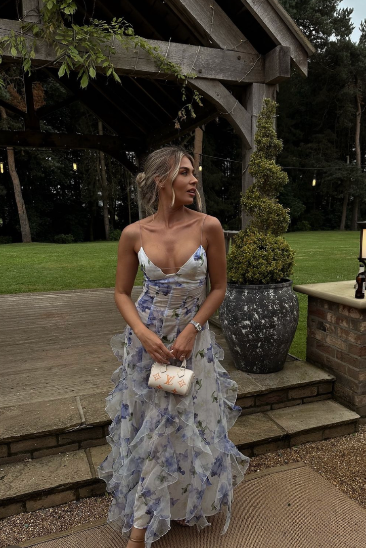 Mira | Floral Maxi Dress Elegant Wedding Guest Summer Style 5