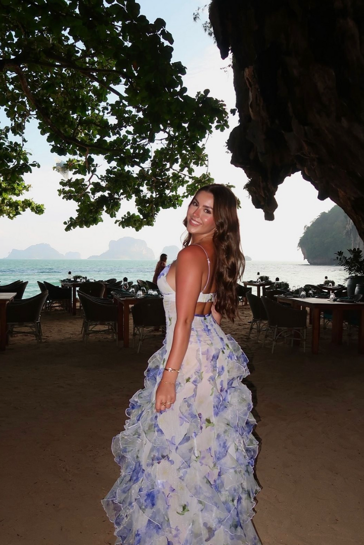 Mira | Floral Maxi Dress Elegant Wedding Guest Summer Style 7