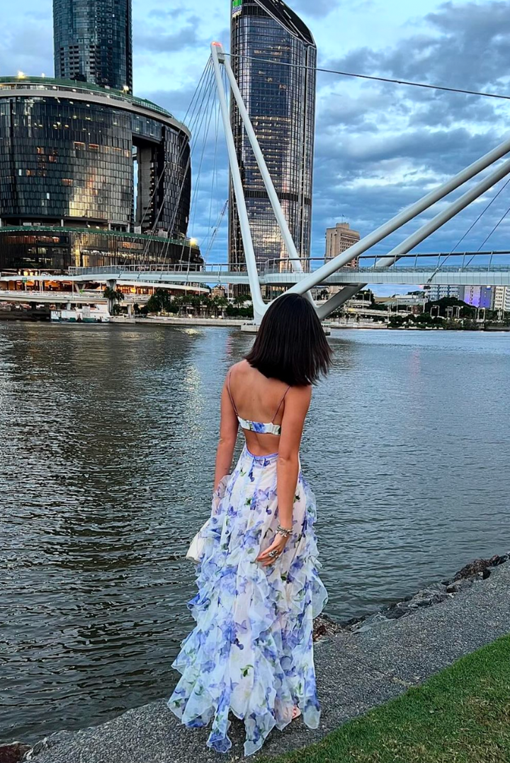 Mira | Floral Maxi Dress Elegant Wedding Guest Summer Style 8
