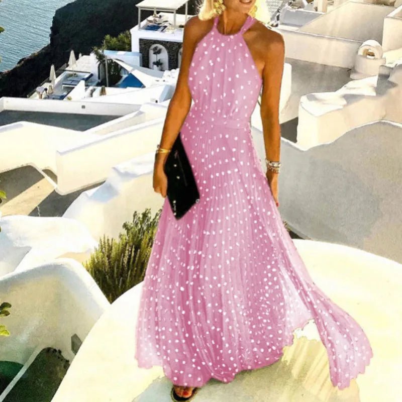 Mira | Floral Maxi Dress – Elegant, Flowing &amp; Backless for Women 0