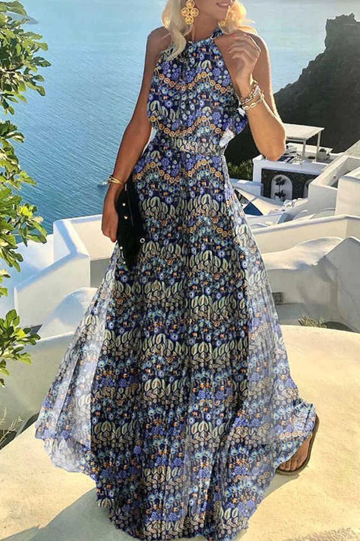 Mira | Floral Maxi Dress – Elegant, Flowing &amp; Backless for Women 2
