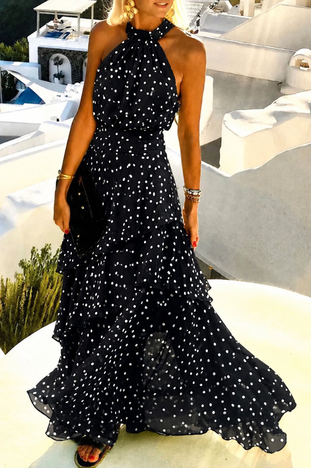 Mira | Floral Maxi Dress – Elegant, Flowing &amp; Backless for Women 3
