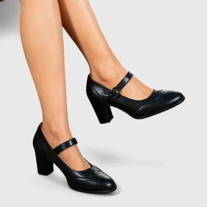 Mira | Stylish & Comfortable Women's Mary Jane Block Heel Shoes 0