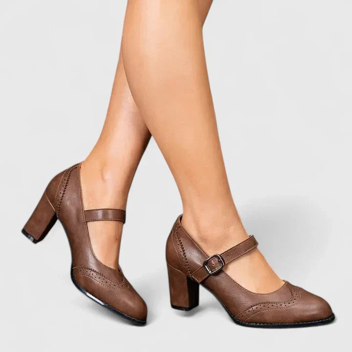 Mira | Stylish & Comfortable Women's Mary Jane Block Heel Shoes 5