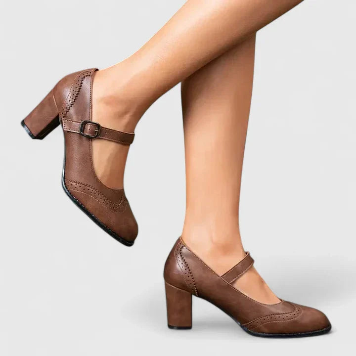 Mira | Stylish & Comfortable Women's Mary Jane Block Heel Shoes 8