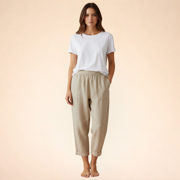 Mira | Ultra-soft trousers with side pockets 0