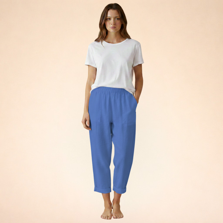 Mira | Ultra-soft trousers with side pockets 5