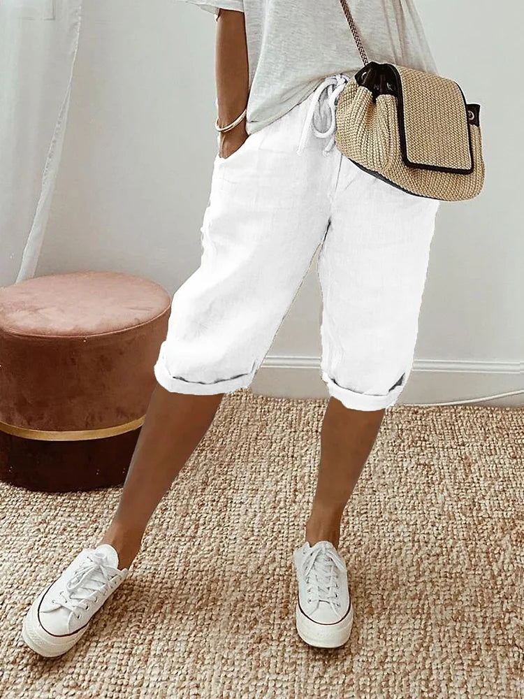 Mira | Women's Shorts Lightweight Casual Summer Drawstring Fit 2