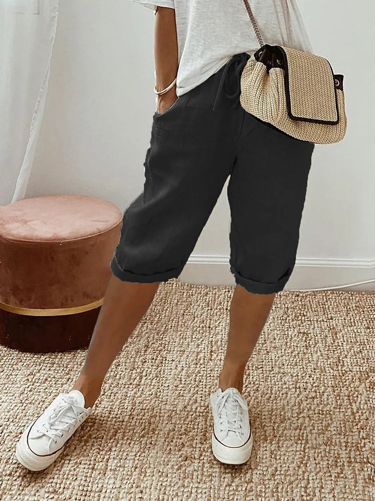 Mira | Women's Shorts Lightweight Casual Summer Drawstring Fit 4