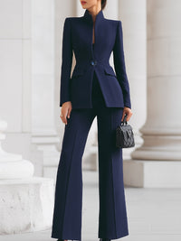 Madison | Tailored Blazer & Wide-Leg Trouser Suit Set