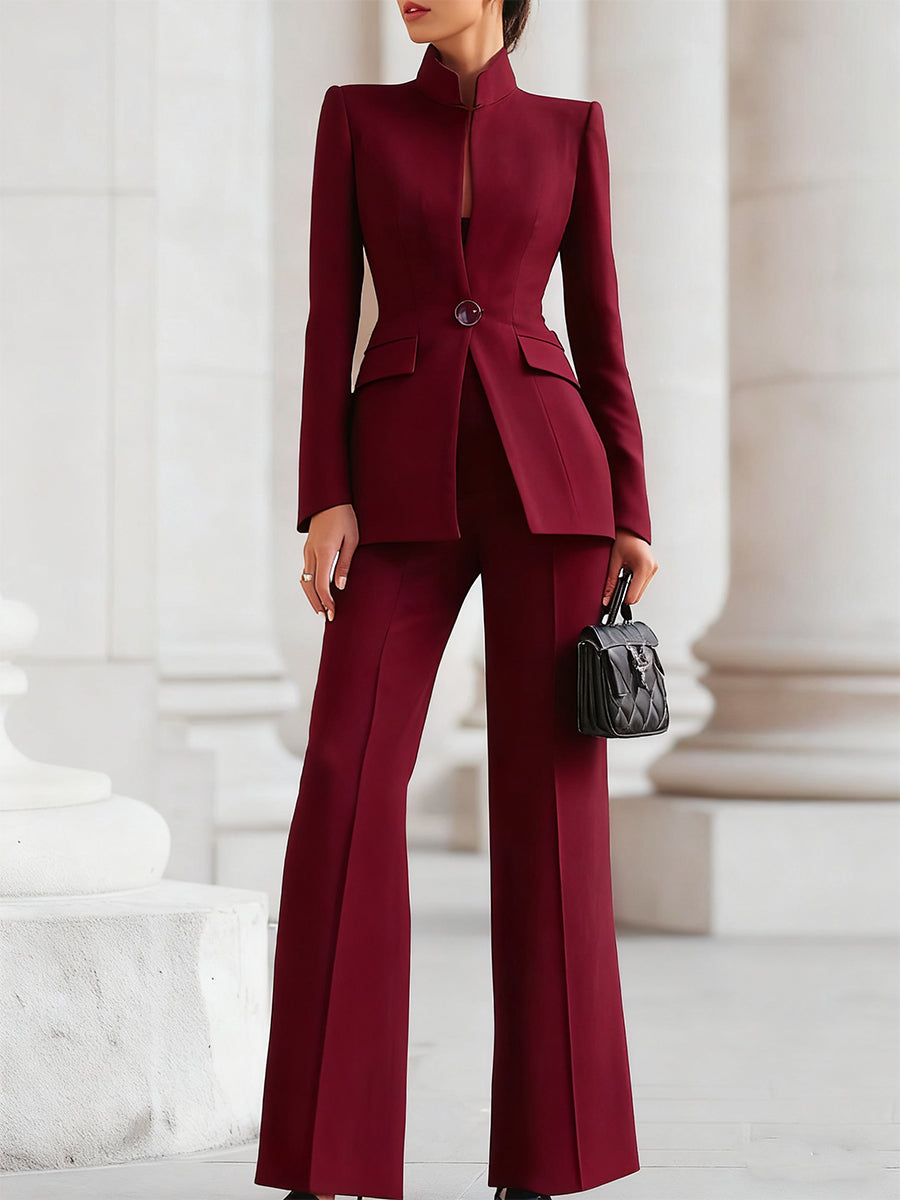 Mirabella | Tailored, Elegant Women’s Blazer Set - Navy Blazer and Pants Set 3