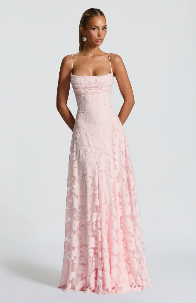 Mirella | Elegant Lace White Maxi Dress 7
