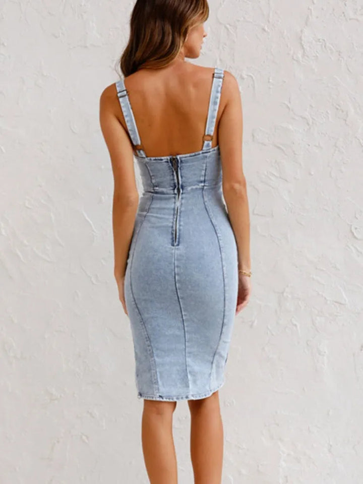 Mirella | Elegant, Comfortable &amp; Adjustable Women’s Denim Dress 3