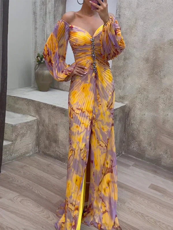 Mirelle | Wedding Guest Dress V-Neck Elegant Flowing Fit Formal Summer 0