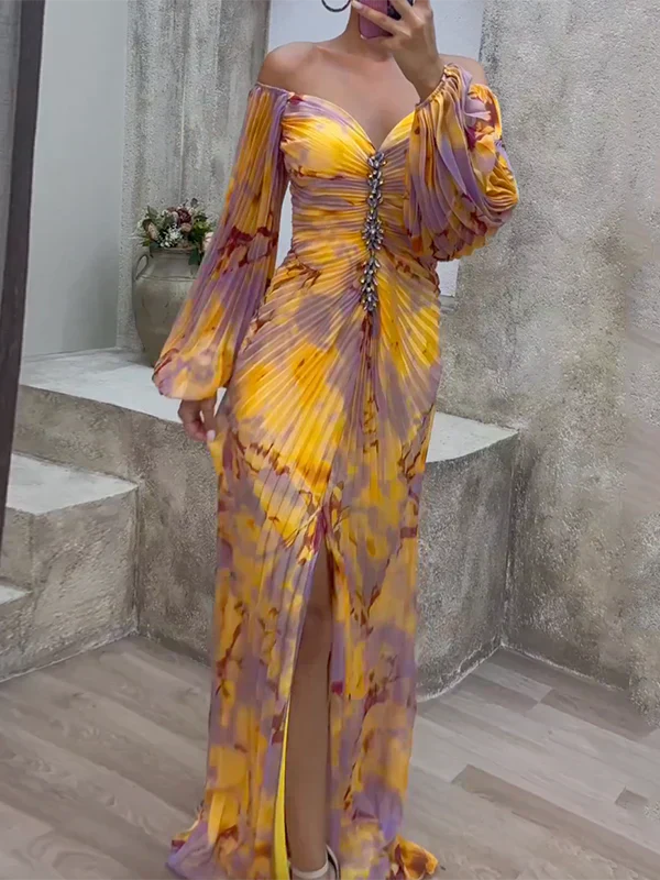 Mirelle | Wedding Guest Dress V-Neck Elegant Flowing Fit Formal Summer 1