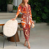 Scarlett | Abito Midi Geometrico Bodycon Elegante e Sofisticato