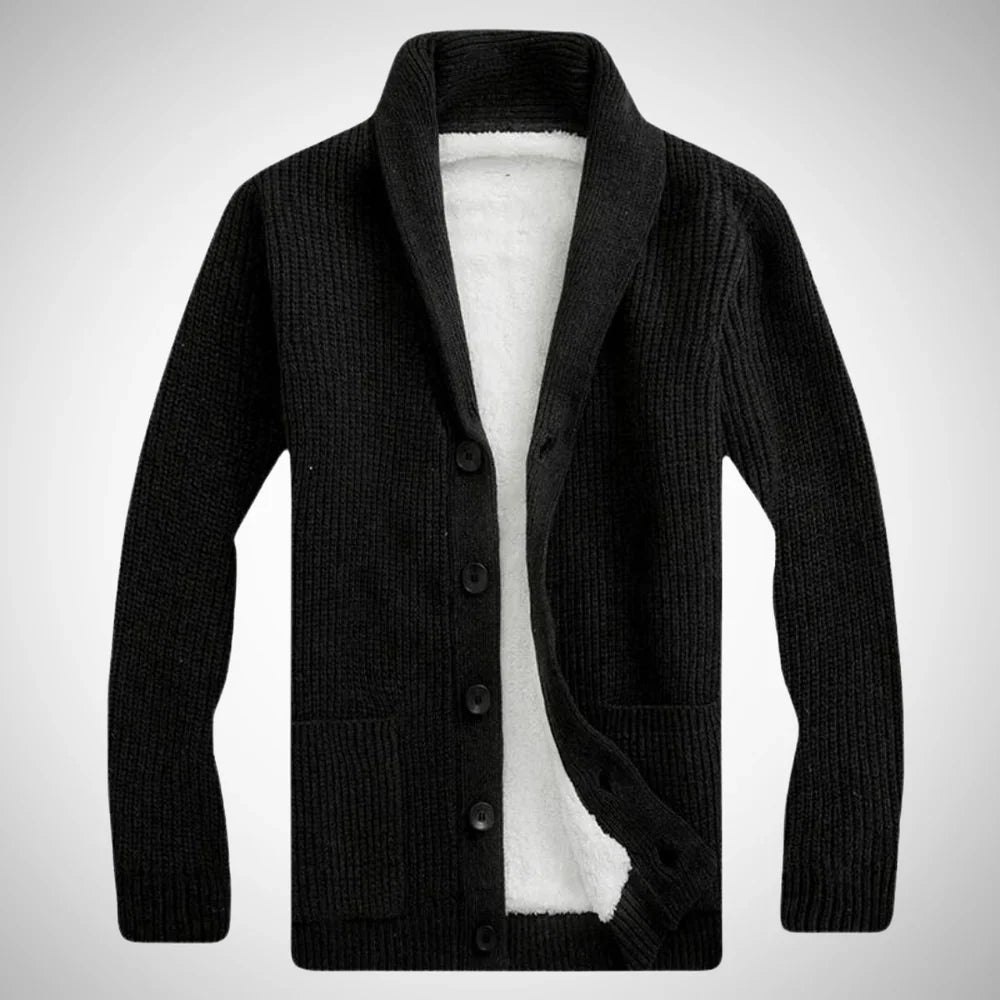 Niklas | Stylish fleece winter cardigan 1