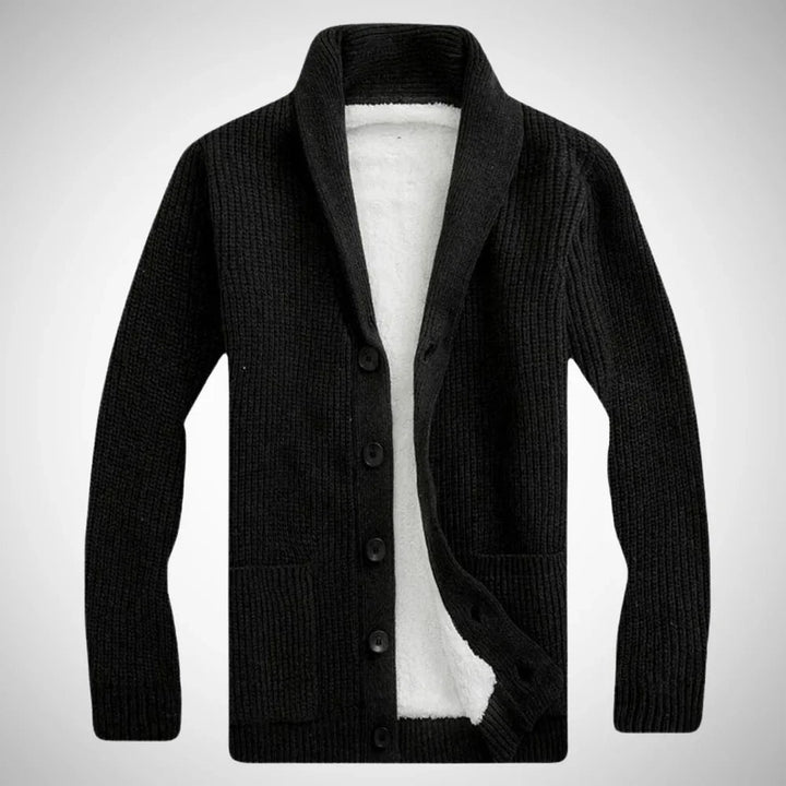 Niklas | Stylish fleece winter cardigan 1