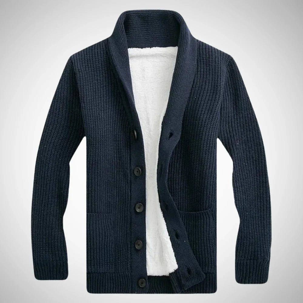 Niklas | Stylish fleece winter cardigan 2