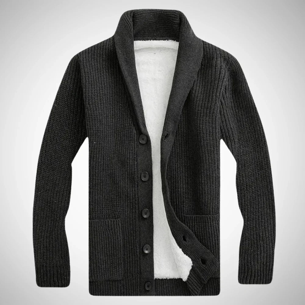 Niklas | Stylish fleece winter cardigan 3