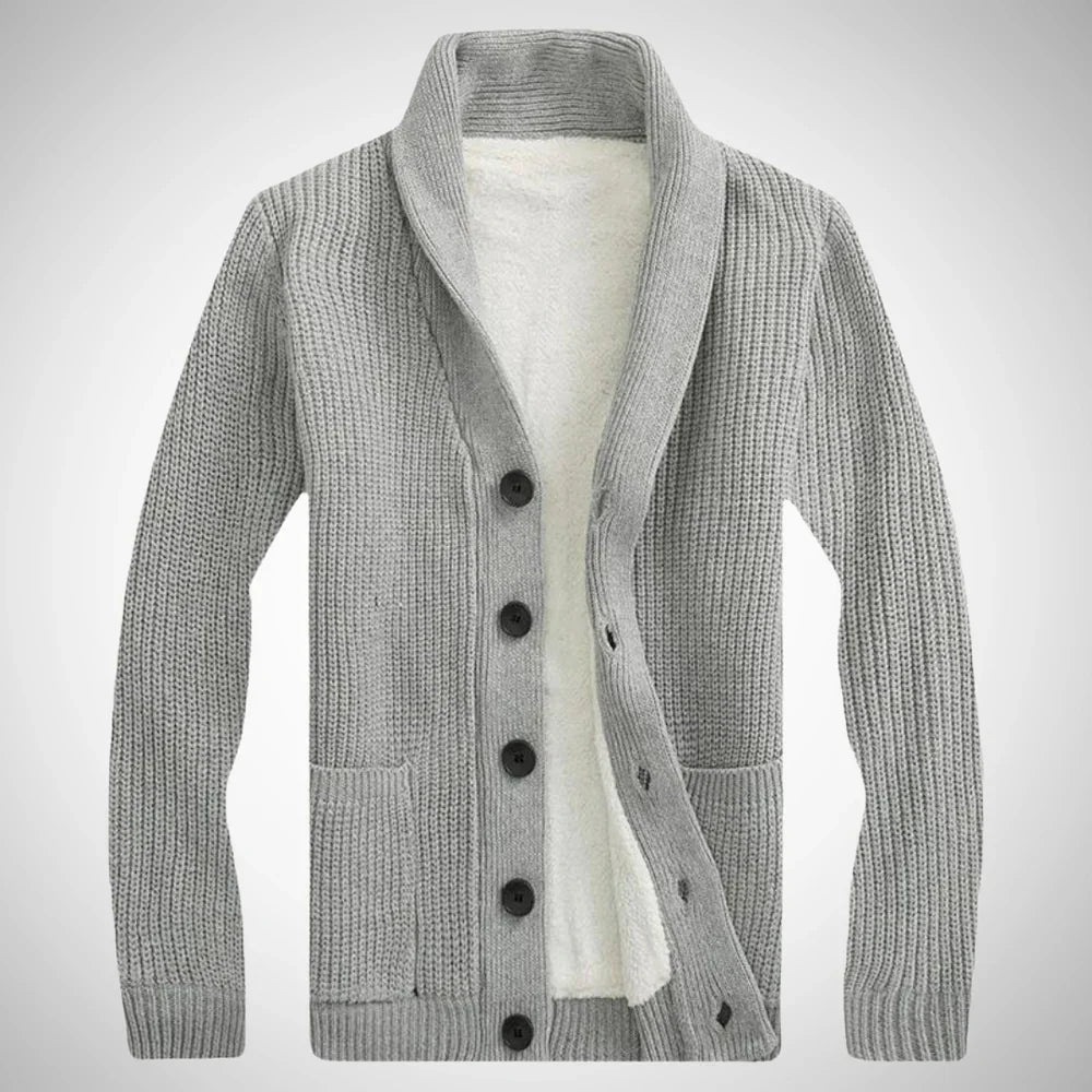 Niklas | Stylish fleece winter cardigan 4