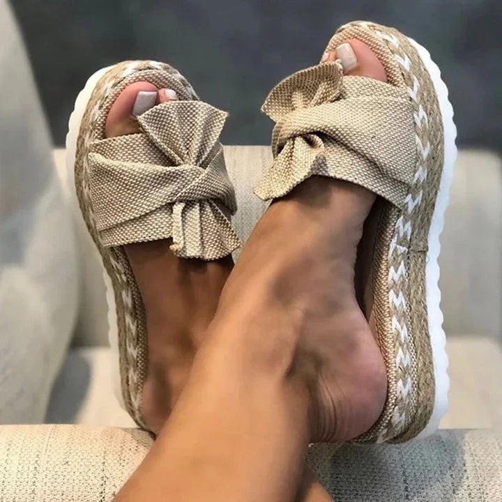 Nina | Woven Wedge Sandals Elegant Comfortable Fit 0