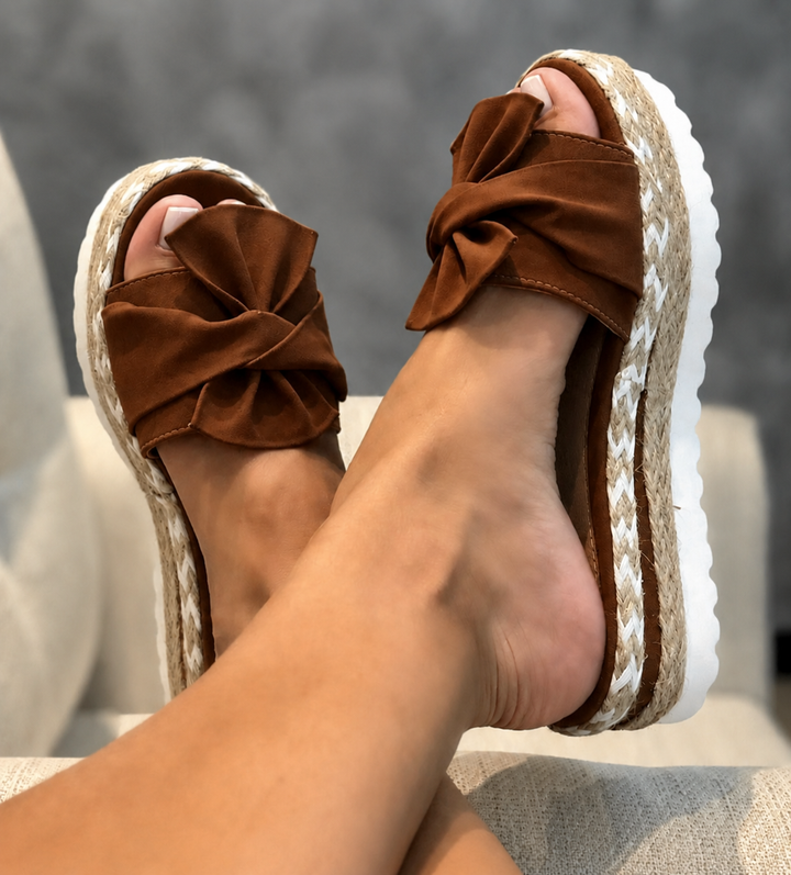 Nina | Woven Wedge Sandals Elegant Comfortable Fit 4