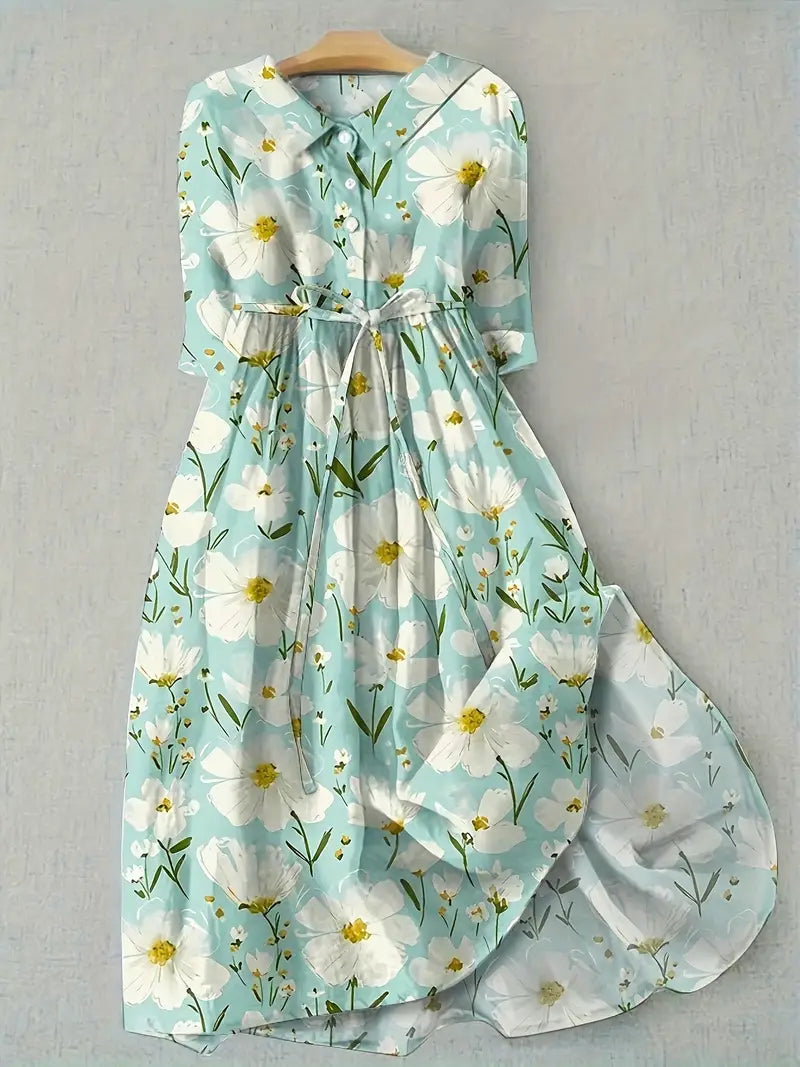 Nivara | Elegant Floral Women's Dress 0