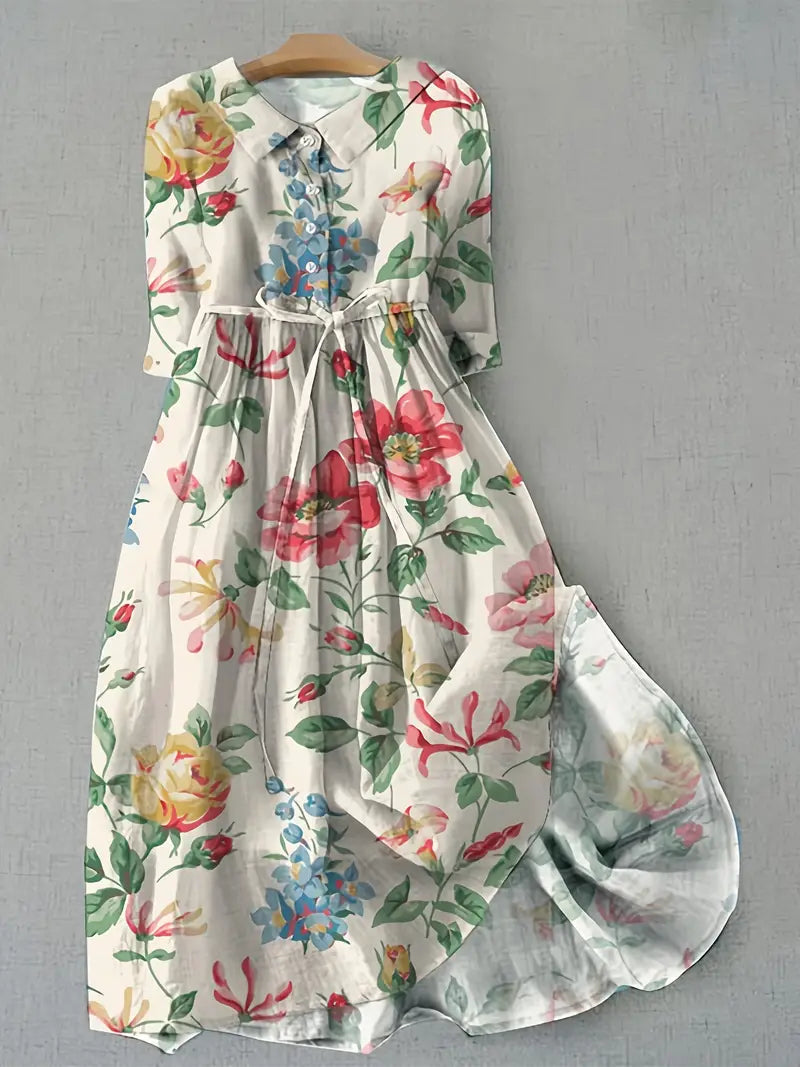 Nivora | Elegant Floral Women's Dress for Casual and Formal Wear 0