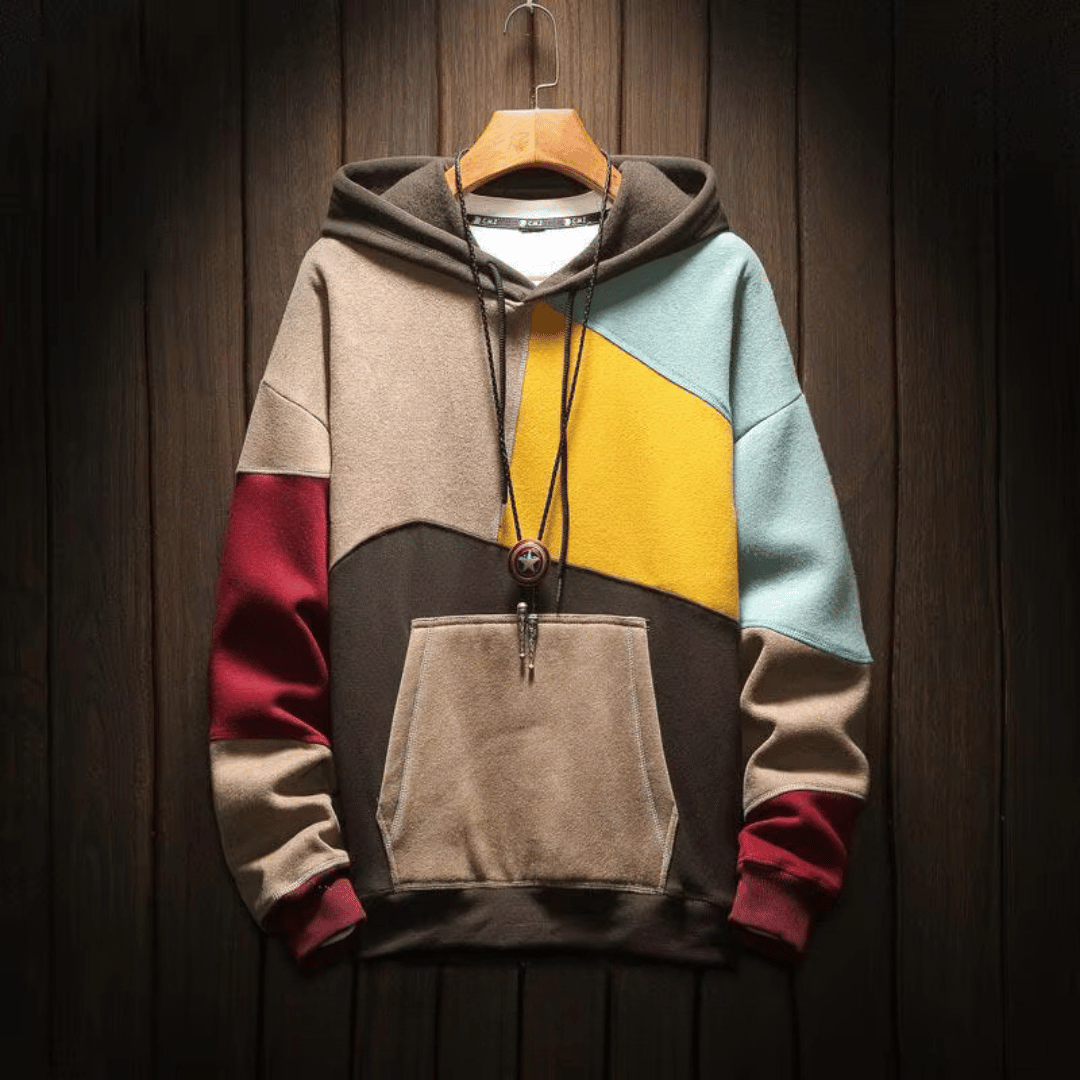 Noah | Modern Color-Block Men's Hoodie 0