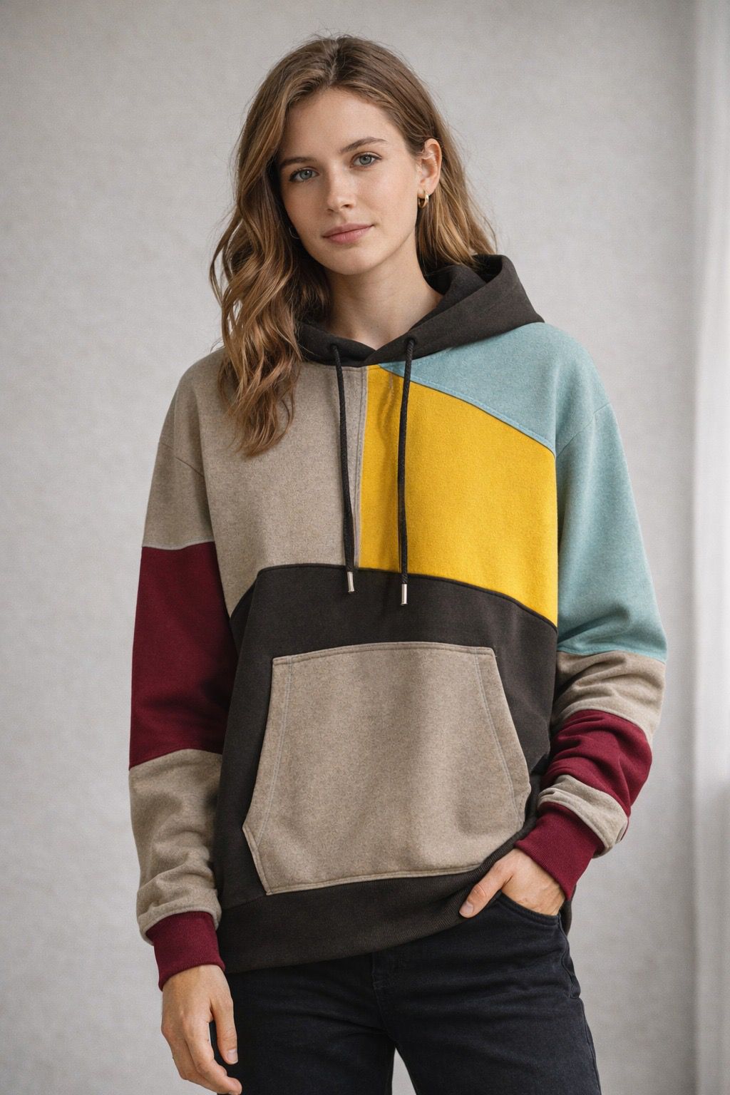 Noah | Modern Color-Block Men's Hoodie 2