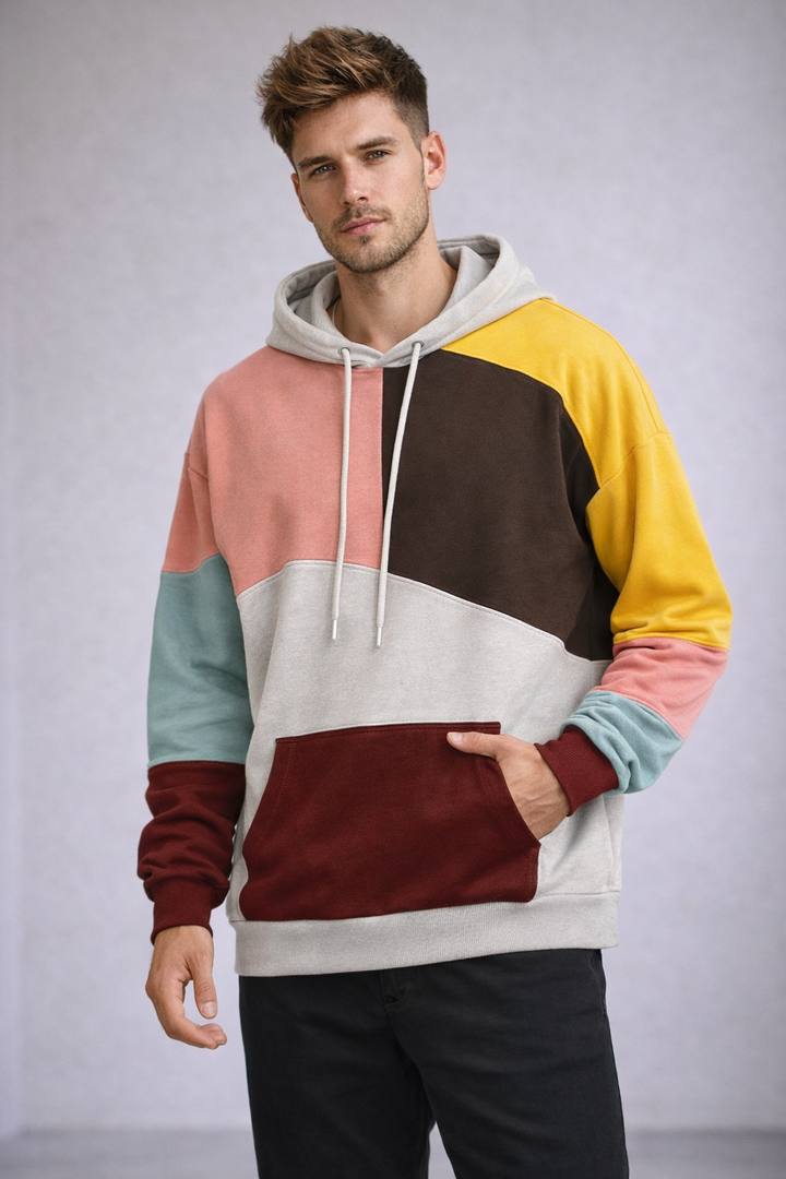 Noah | Modern Color-Block Men's Hoodie 7