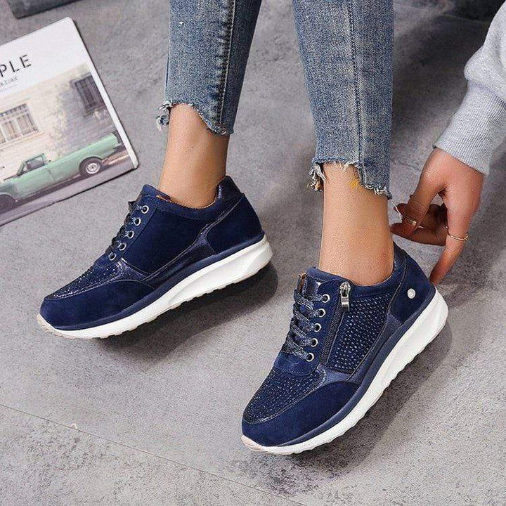 Nora | Comfortable & Stylish Women's Sneakers – Platform Lace Up Design 0