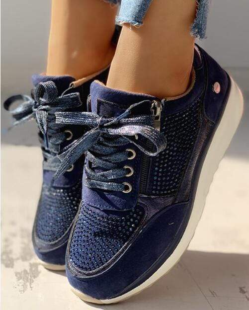 Nora | Comfortable & Stylish Women's Sneakers – Platform Lace Up Design 1