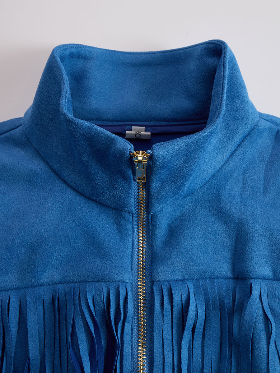 Nora | Elegant, Dynamic Women’s Dress with Fringe Detail and Zip Front 6