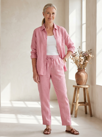 Jennifer | Stylish and Lightweight Three-Piece Shirt & Trousers Set