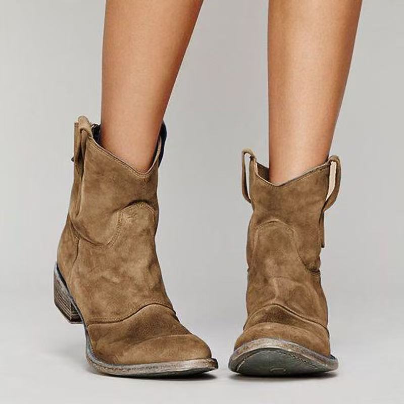 Nubri | Elegant Block Heel Black Ankle Boots for Women 1