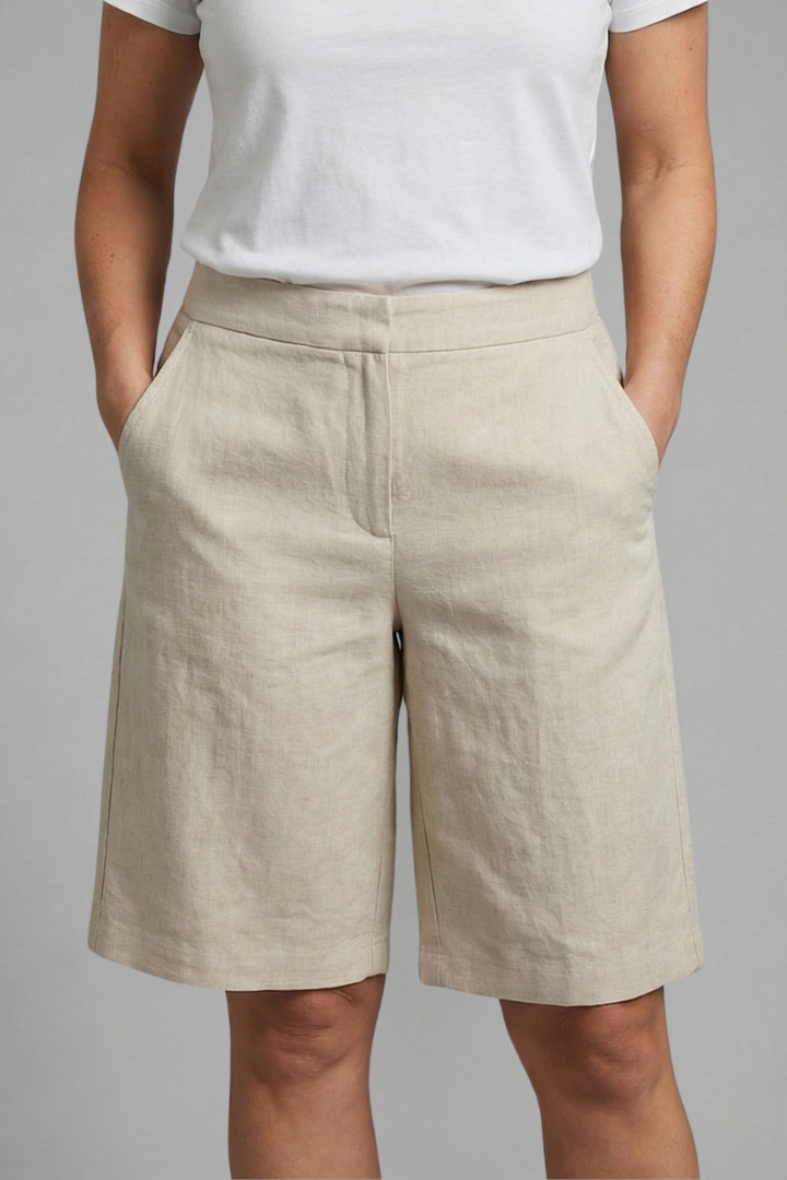 Octavia | Comfortable, Versatile & High Waisted Women's Knee Length Shorts 0