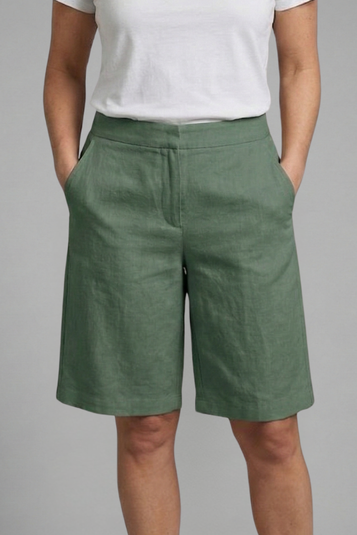 Octavia | Comfortable, Versatile & High Waisted Women's Knee Length Shorts 7