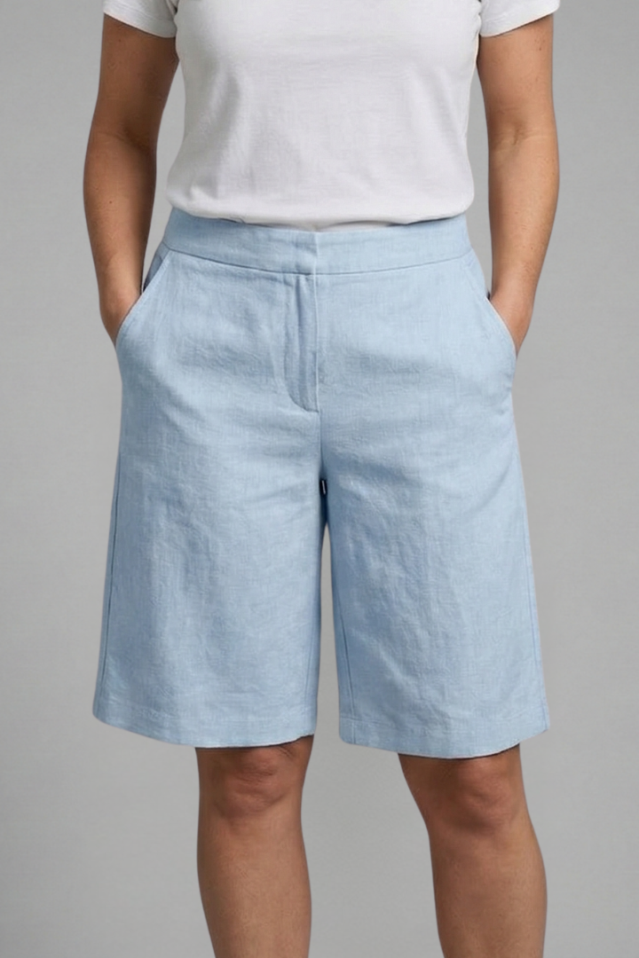 Octavia | Comfortable, Versatile & High Waisted Women's Knee Length Shorts 9