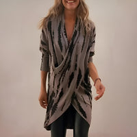 Olivia | Elegant And Relaxed V-Neck Abstract Print Tunic