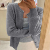 Amelia | Weicher Strick-Cardigan mit Knopfleiste für müheloses Layering im Alltag
