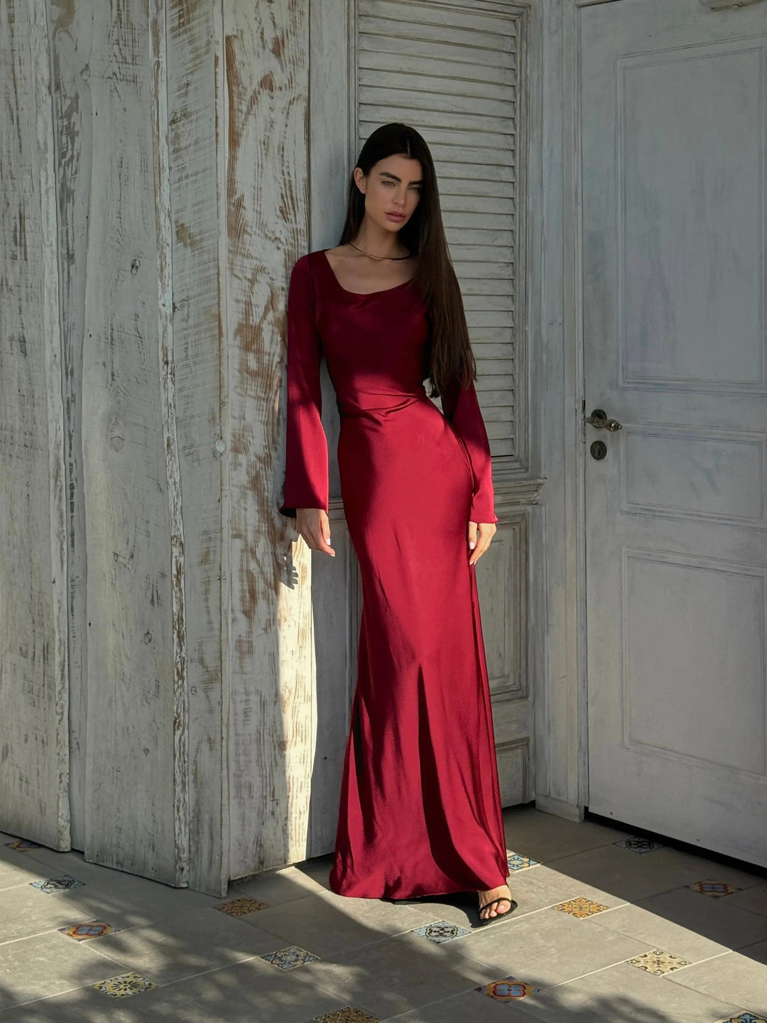 Ophelia | Elegant Long Sleeve Maxi Dress for Women – Fitted & Perfect for Special Occasions 2