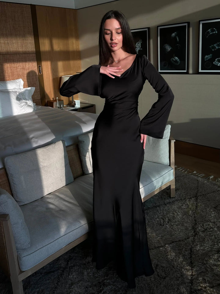 Ophelia | Elegant Long Sleeve Maxi Dress for Women – Fitted & Perfect for Special Occasions 5
