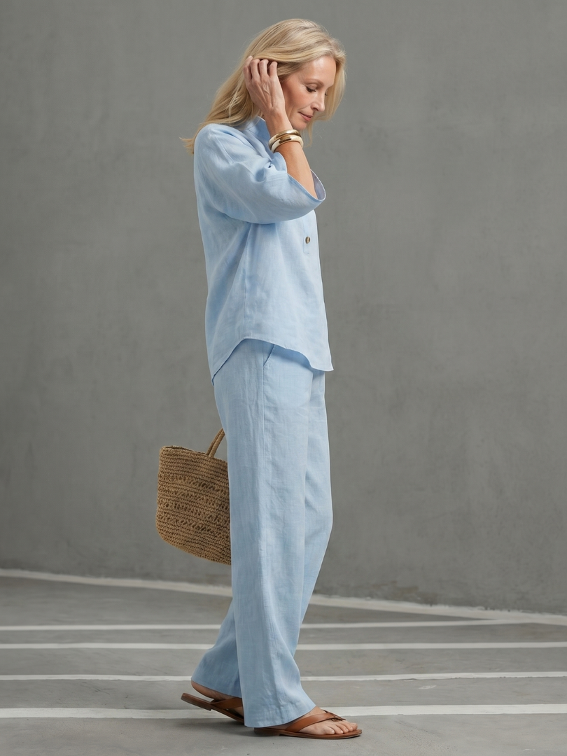 Oriana | Lightweight, Comfortable & Elegant Tunic and Pants Set 1