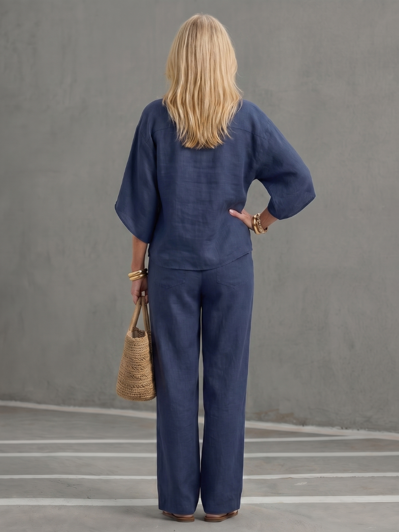 Oriana | Lightweight, Comfortable & Elegant Tunic and Pants Set 6