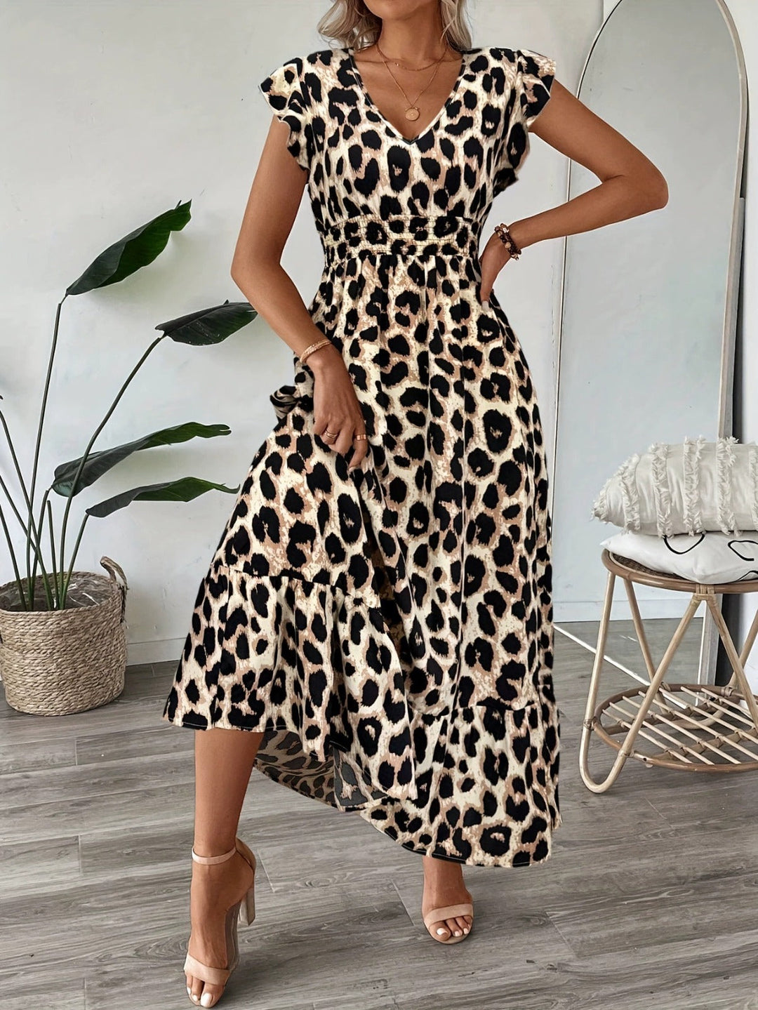 Osyrel | Elegant Floral Midi Dress for Women – Flattering & Versatile Design 14