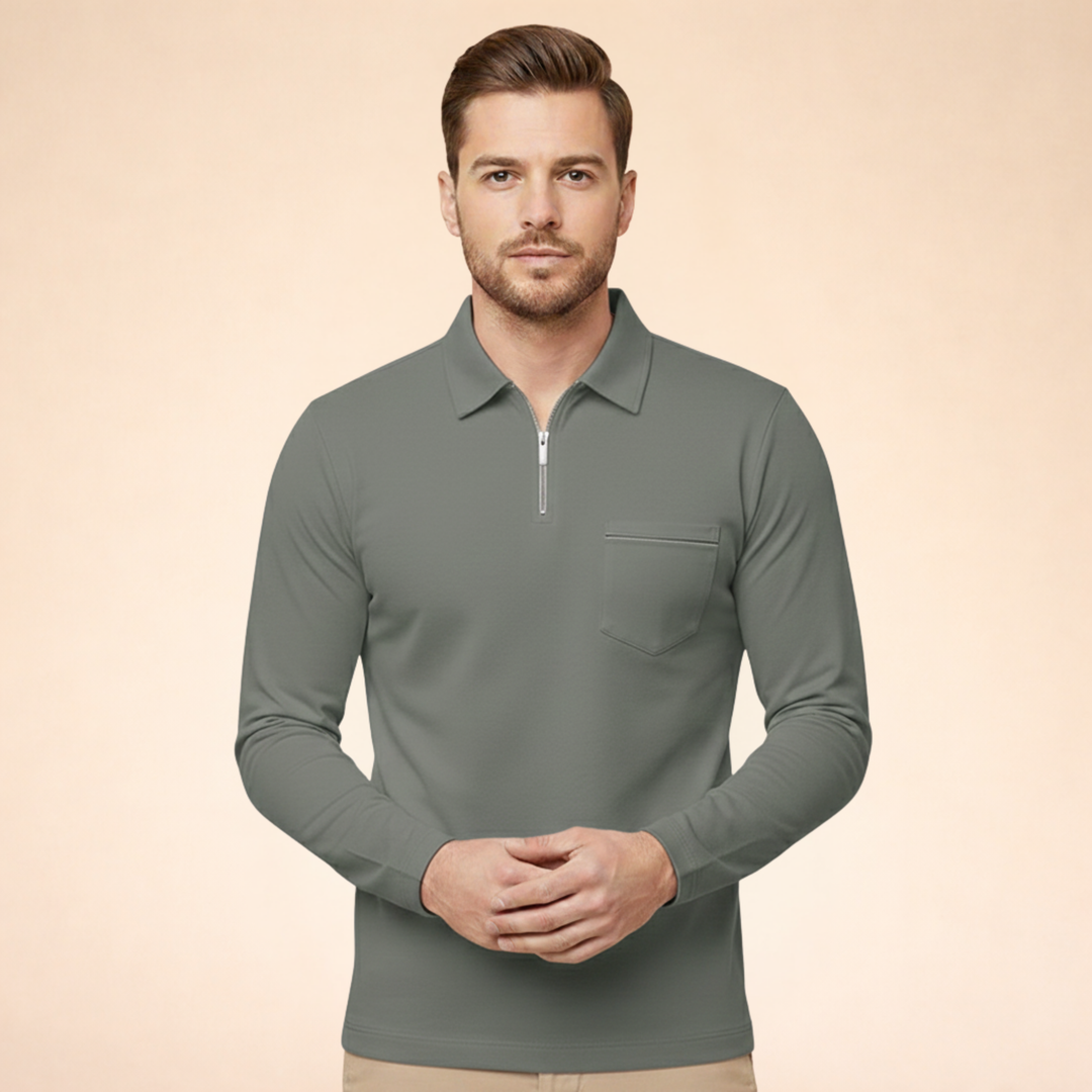 Parker | Long Sleeve Polo Shirt – Elegant, Breathable & Versatile 2